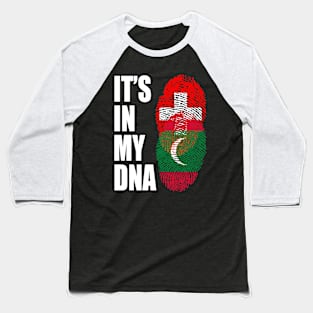 Switzerland And Maldivian Mix DNA Heritage Baseball T-Shirt